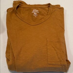 J. Crew Burnt Orange Pocket Tee